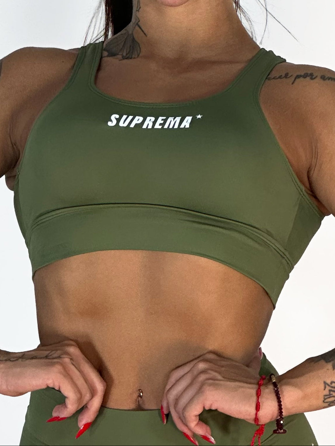 Top clássico verde militar | Suprema