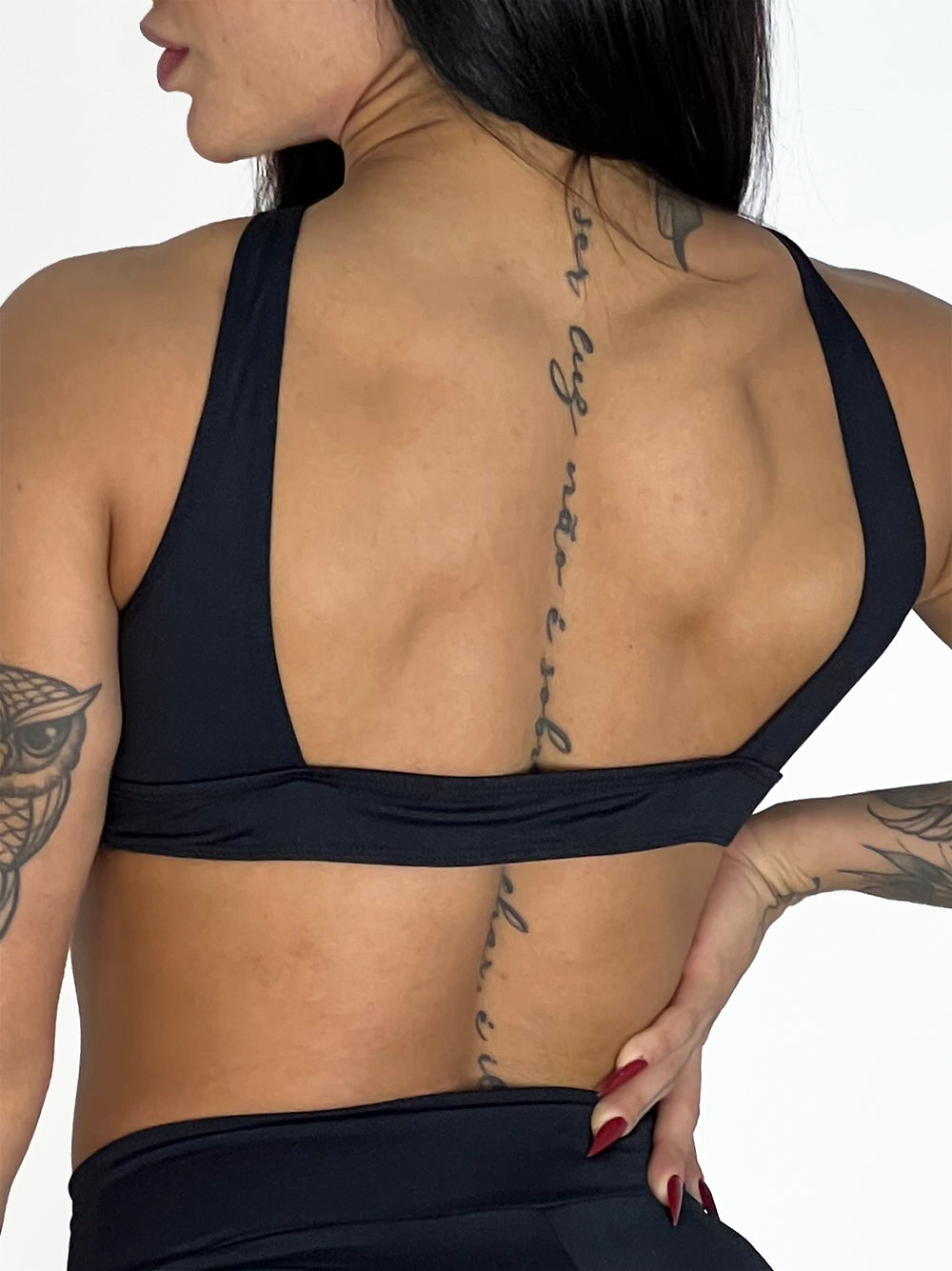 Top cruzado preto | Supremadrop