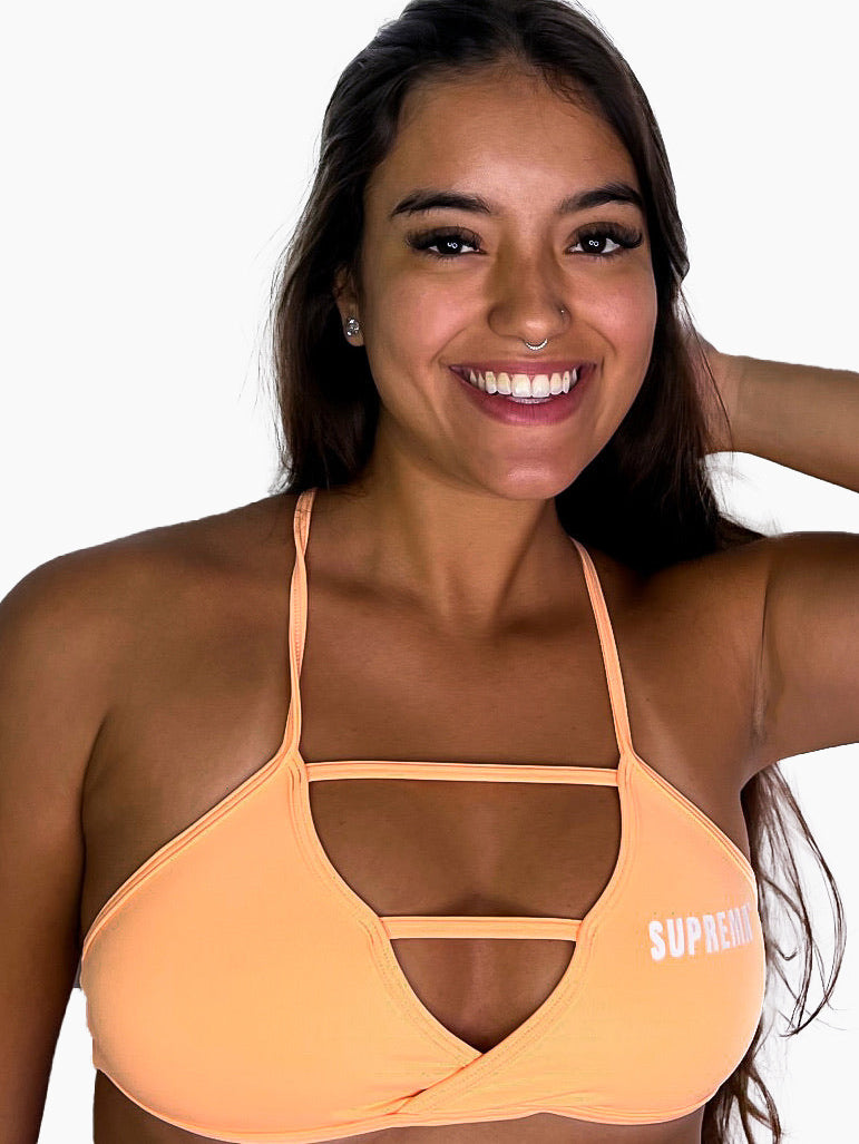 Top trançado laranja fresh | Suprema