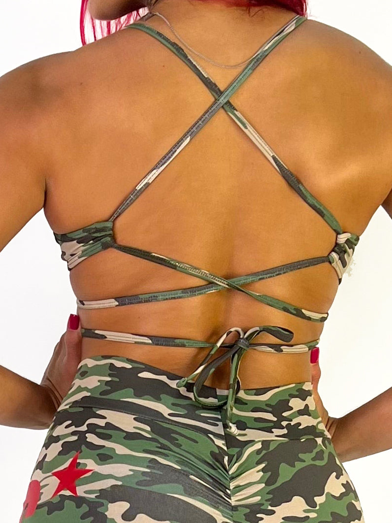 Top trançado camuflado | Suprema