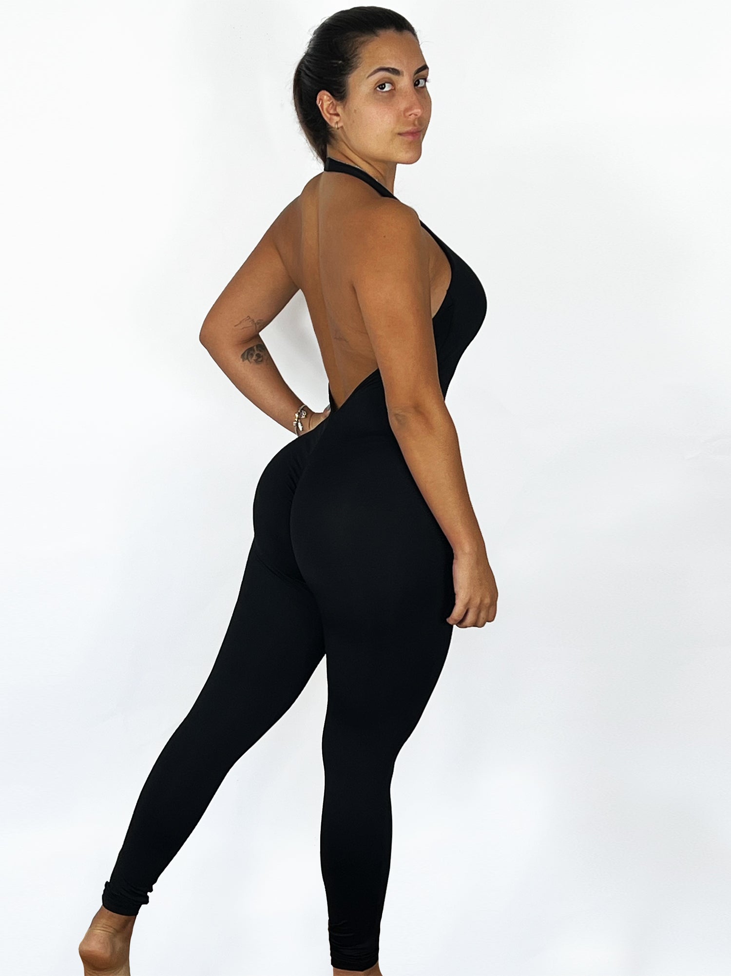 Macacão frente única preto | Suprm