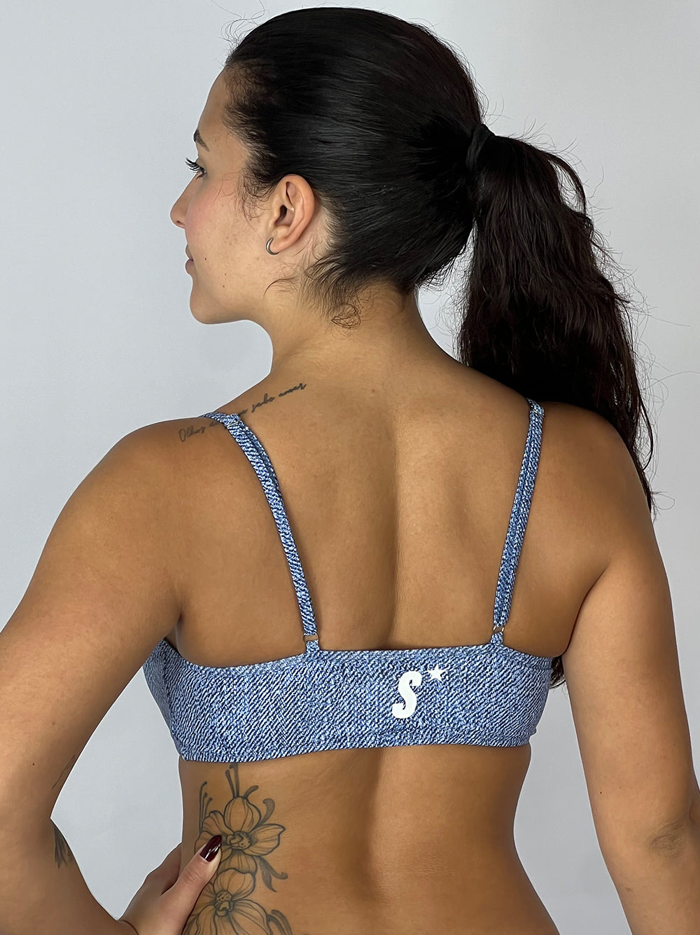 Top alça jeans | Suprema