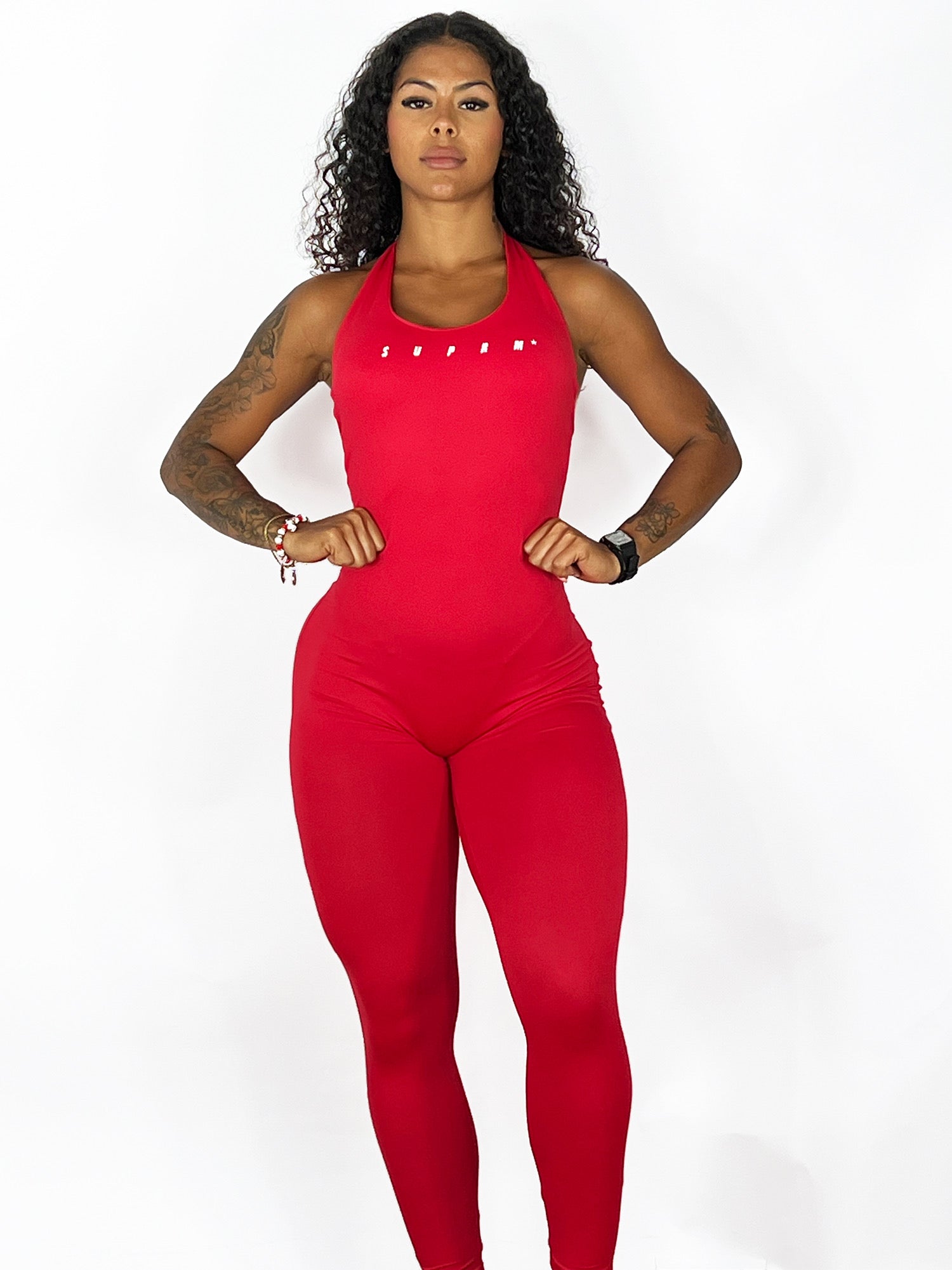 Macacão frente única vermelho | Suprm