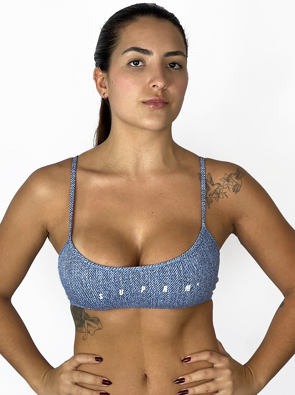 Top alça jeans | Suprm