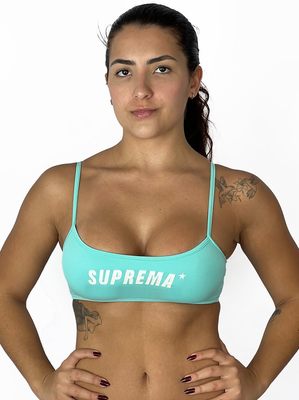 Top alça azul turquesa | Suprema