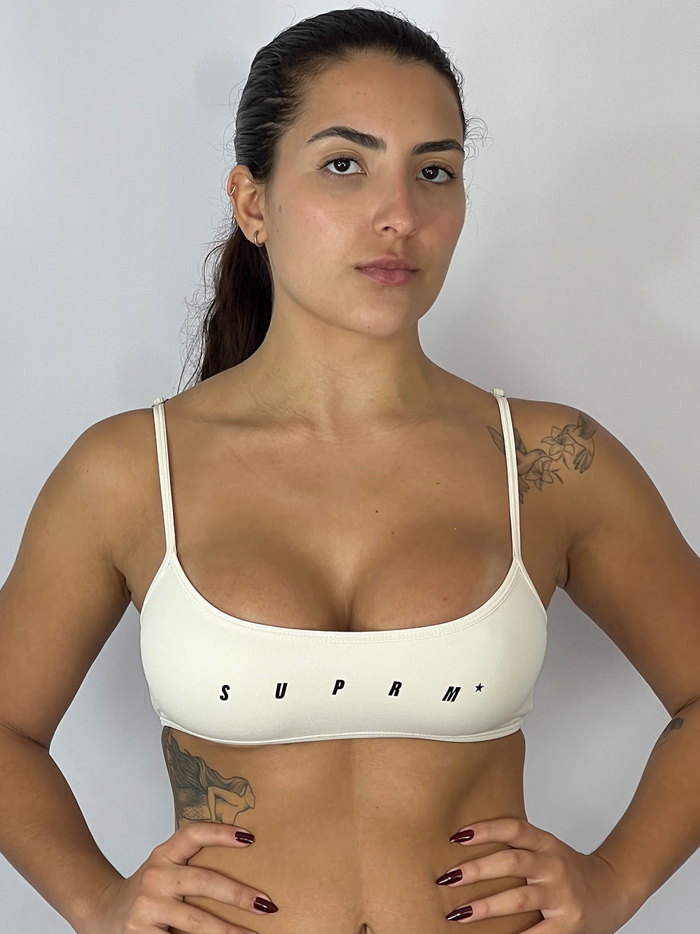 Top alça off white | Suprm