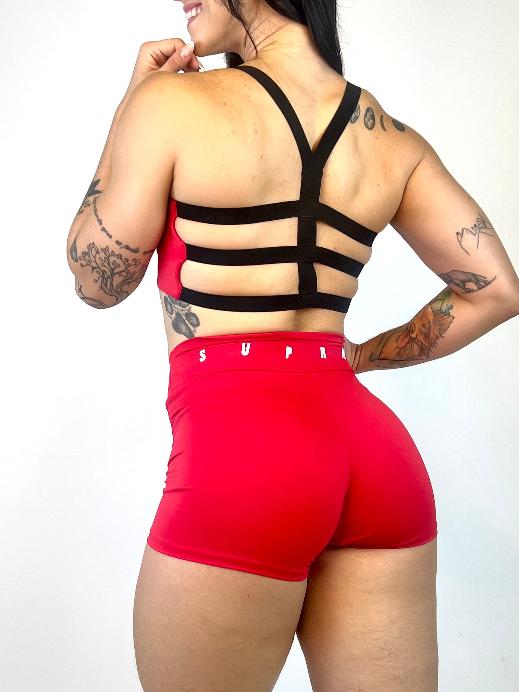 Top gladiador | Vermelho com branco | Suprema