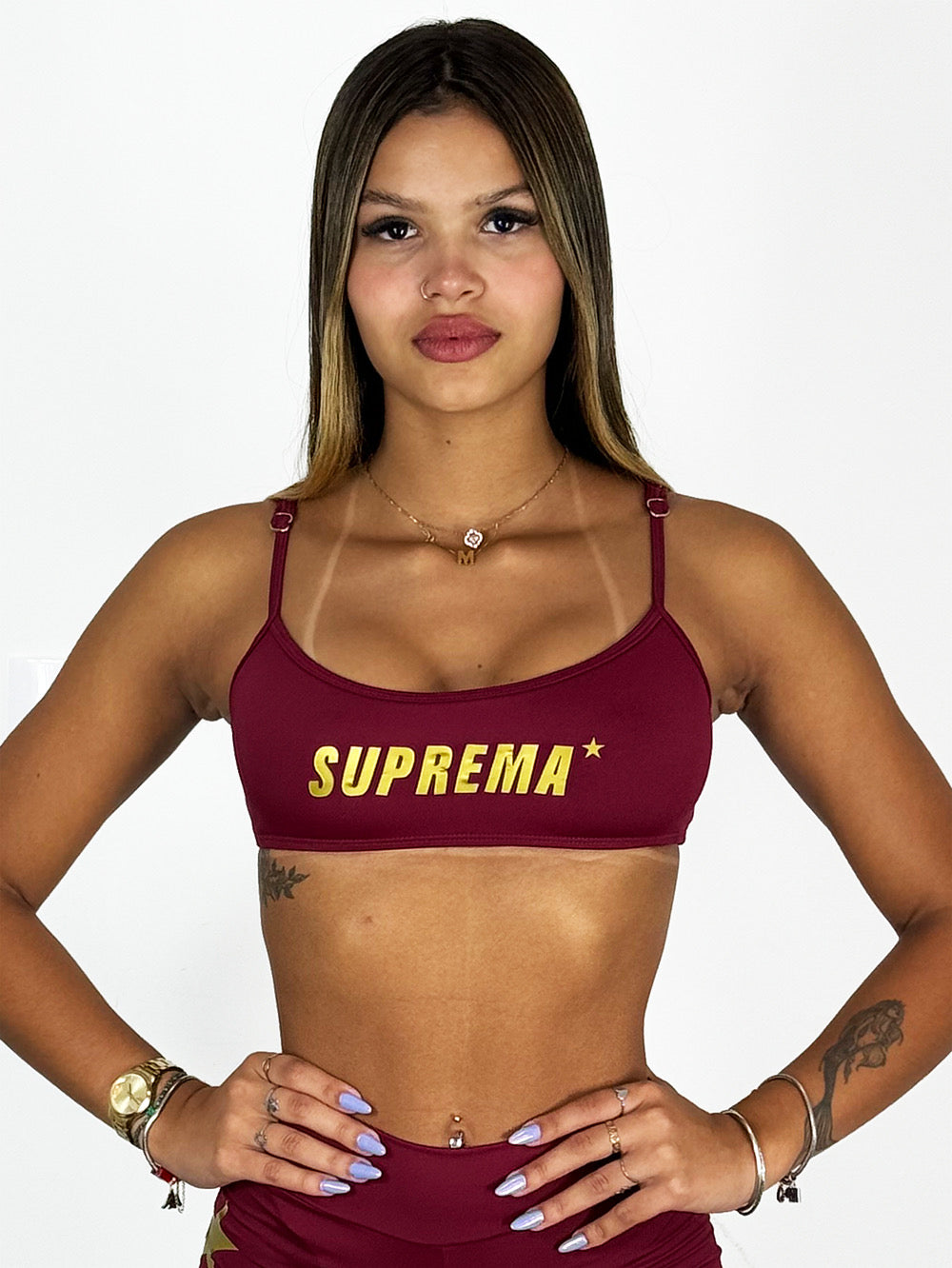 Top alça vinho marsala | Suprema