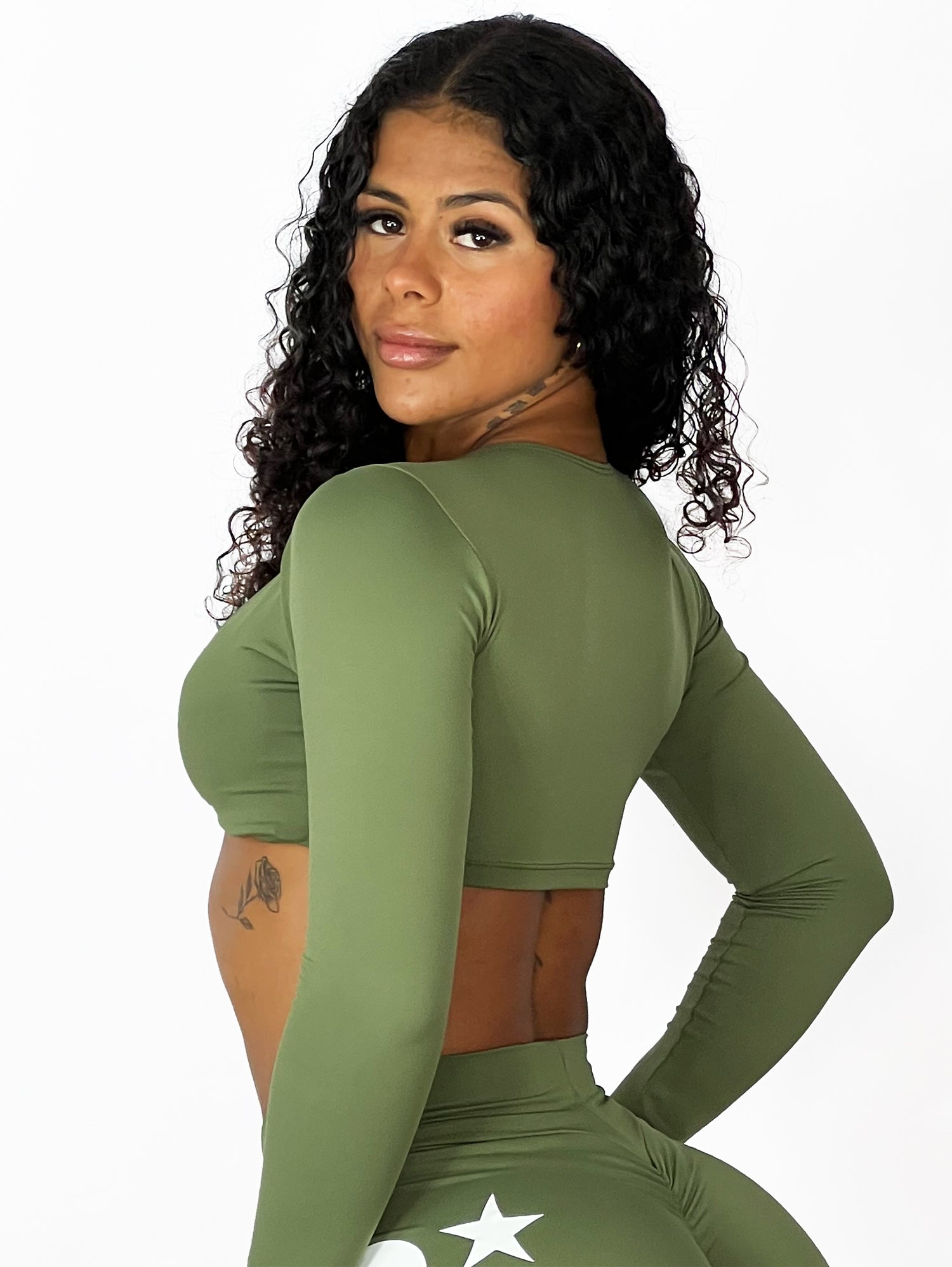 Cropped cigana verde militar | Supremadrop