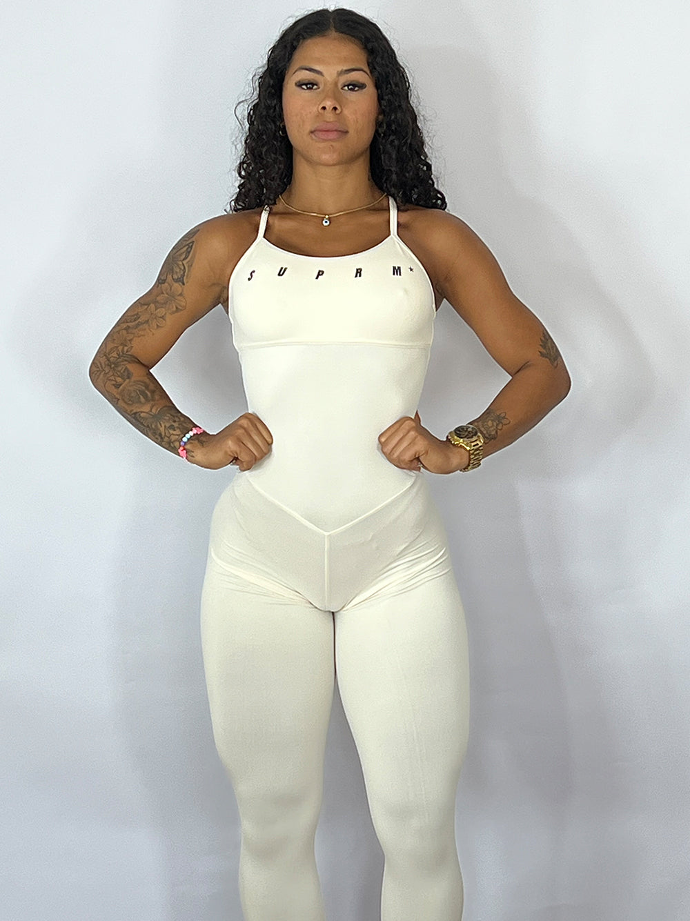 Macacão butterfly off white | Suprm
