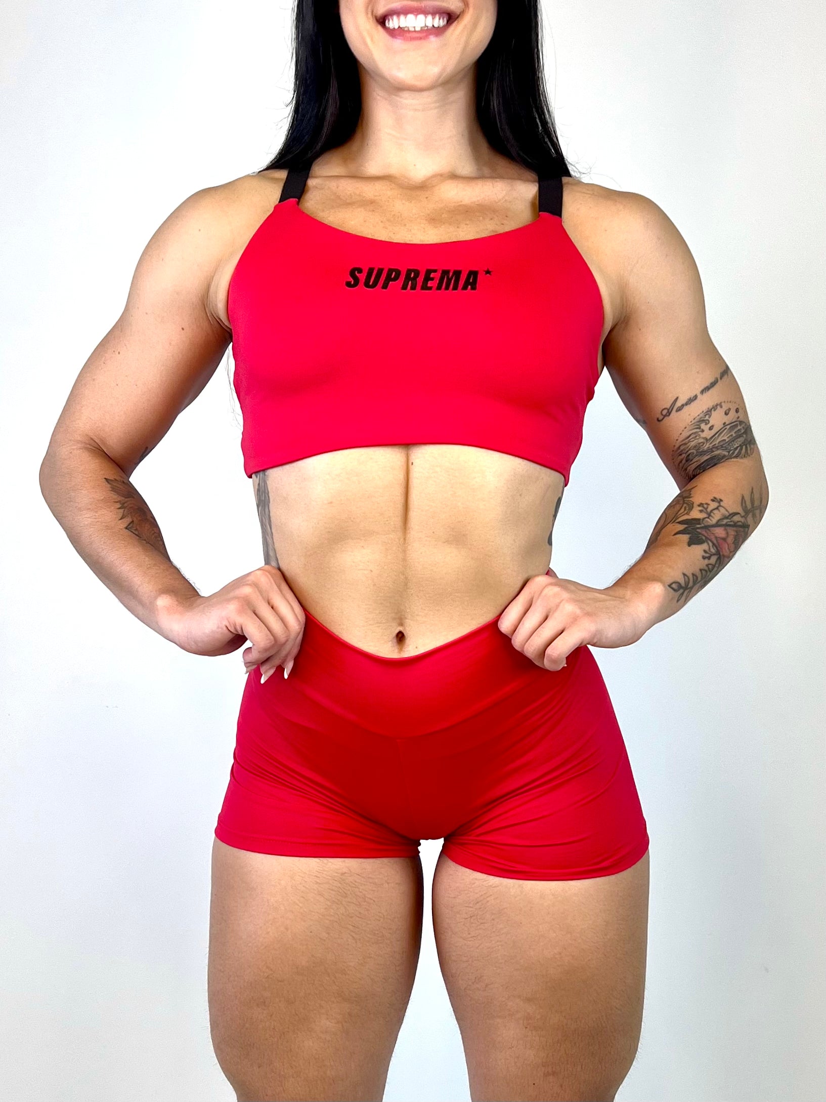 Top gladiador | Vermelho | Suprema preto