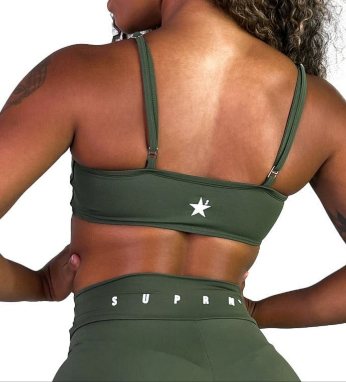 Top alça verde militar | Suprm
