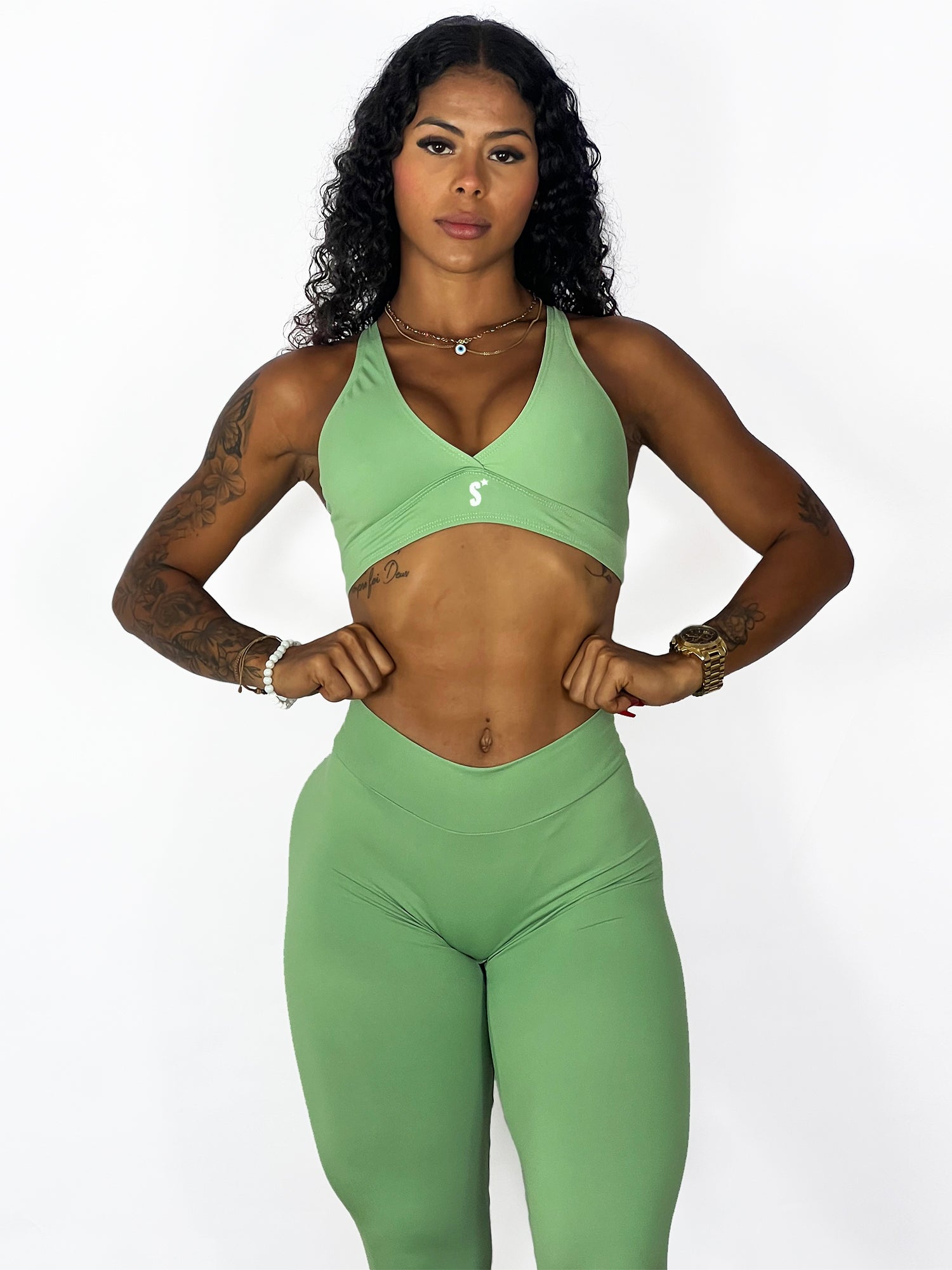 Top cruzado verde menta | Supremadrop