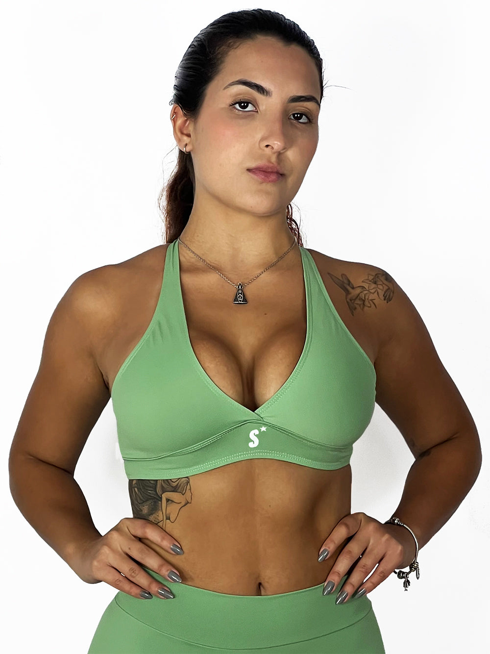 Top cruzado verde menta | Supremadrop